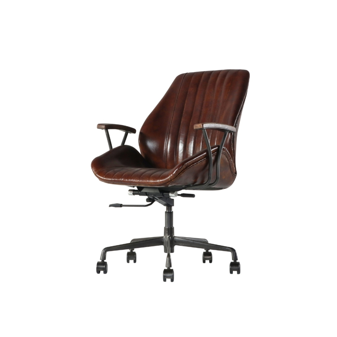 Gloucester Vintage Leather Office Chair Height Adjustable image 0